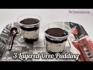 Oreo Pudding Dessert Box | Super Delicious 3 Layered Oreo Pudding Dessert | No Bake Oreo Dessert