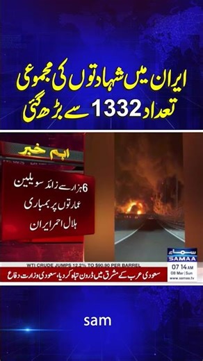 The total number of martyrs in Iran has increased to 1,332