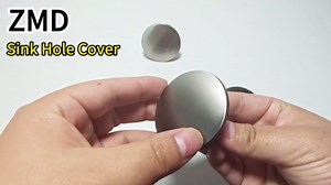 ZMD 2 Inch Kitchen Sink Hole Cover, Stainless Steel Counter Top Hole Cover Faucet Hole Cover Sink Soap Dispenser Hole Cover Sink Tap Hole Plate Stopper Kitchen Blanking Metal Plug (Silver)