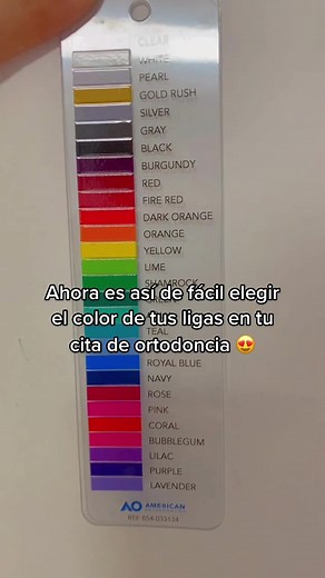 Elige el Color Perfecto para tus Ligas de Brackets con esta Paleta de Colores 🌈