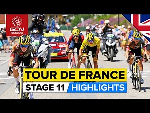 Vingagaard Cracks Pogačar To Take Yellow! | Tour De France 2022 Stage 11 Highlights