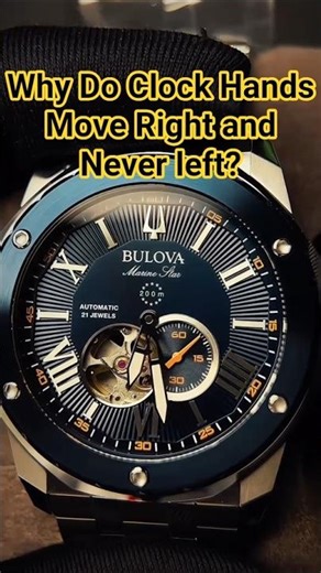 Why do Clock Hands Move Right and Never left? #curiosity #watch #history #science #viralshorts