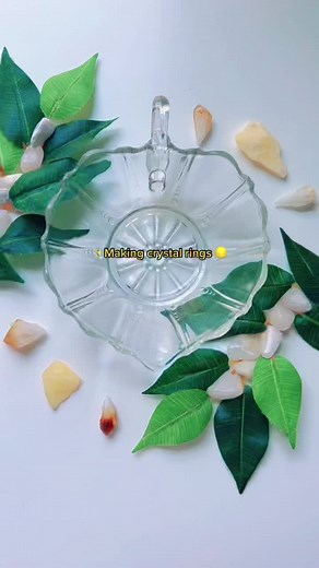 Hand made crystal rings 🤍 #555 #crystaljewlery #higherselfstones