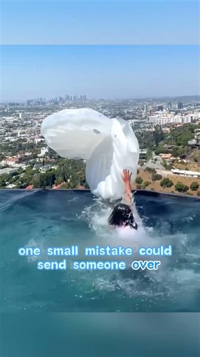 What Happens If You Slip in an Infinity Pool 😮 #shorts