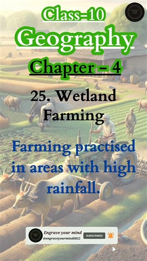 Agriculture Chapter – Class 10 Geography | All Important Terms & Definitions | Board Exam 2026