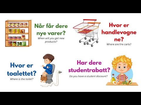 50 Must Know Norwegian Phrases for Shopping & Supermarkets