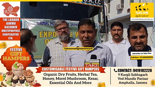 Animal Husbandry Dept flags off exposure visit of farmers under CSS ATMA scheme in Jammu The Animal Husbandry Department of Jammu flagged off an exposure visit by farmers under the CSS ATMA scheme to the Pashu Dhan Mela organized by the Sher-e-Kashmir University of Agricultural Sciences and Technology of Kashmir (SKAUST-K) in Srinagar. While addressing the media, Director of Animal Husbandry Dr. Sanjay Gupta, Jammu, stated that it will be an exposure program for our farmers, and they will learn 