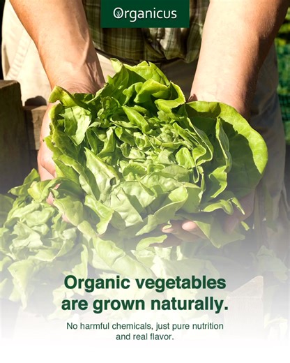 ✨ Organic vegetables are grown using natural farming methods that...