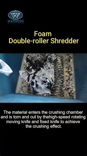 Do you accept ♻️ #6 EPS packaging foam for recycling?Plastic double-roller shredder machine#shorts