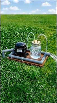 Genius Invention: Booster pump from an old refrigerator compressor