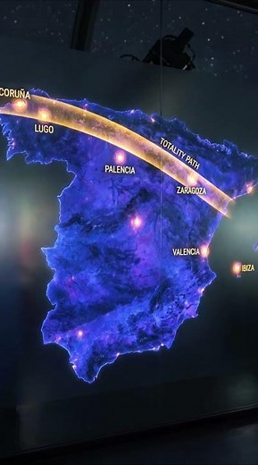 Where to see the total eclipse in Spain? The answer is here #solareclipse #astronomy