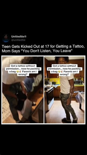 Unitiedtie Spooky ® | A mom in North Carolina went viral after telling her 17 year old son to leave the house for getting a tattoo without her okay. She had... | Instagram