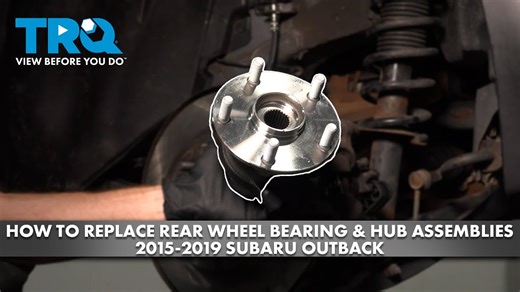 How to Replace Rear Wheel Bearing  Hub Assemblies 2015-2019 Subaru Outback