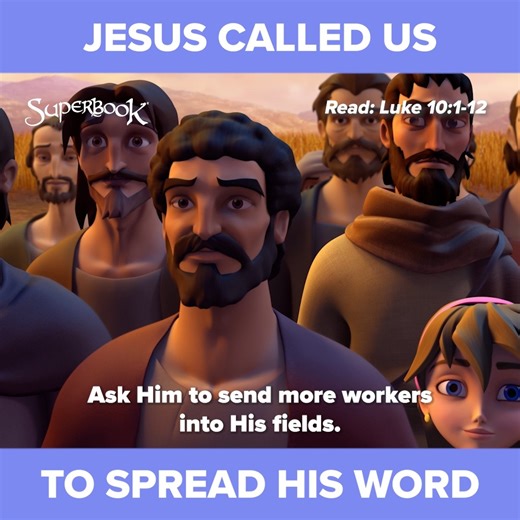 Just like the disciples, Jesus called us to spread the Gospel to the world! 📖 Download the Superbook Bible App and learn more about God's Word. 📲 https://go.cbn.com/uHuB | Superbook