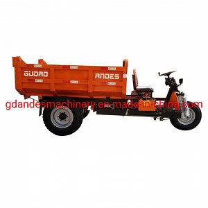 [Hot Item] Electric Start Diesel Mini Truck Cargo Tricycle Underground Small Dump Truck with 1 Ton 2 Ton 3 Ton Loading Capacity