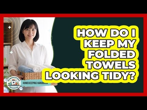 How Do I Keep My Folded Towels Looking Tidy?