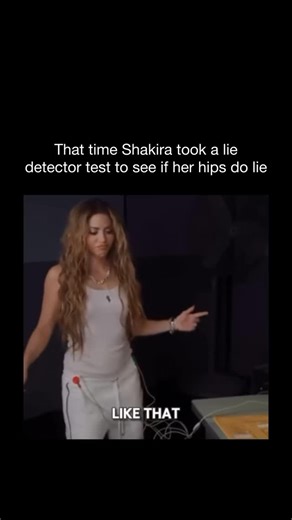 Worlds Wildest Moments on Instagram: "In a playful and imaginative scenario, Shakira agrees to take a lie detector test to settle the long-standing pop culture joke about whether her hips really “don’t lie.” As the sensors are attached and the machine hums to life, the examiner asks the fateful question: “Do your hips lie?” Shakira smiles knowingly and answers confidently, “No, they don’t.” The needle on the polygraph stays steady, confirming the truth — her iconic lyric stands validated. The mo