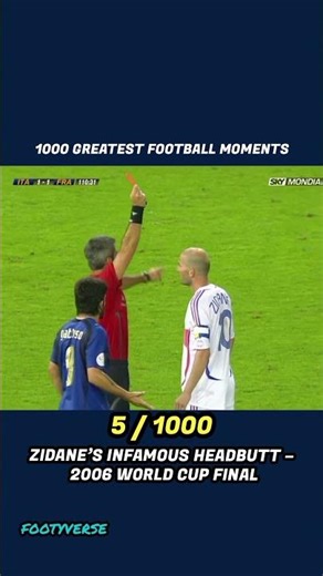 Zidane’s Headbutt — The Shock of the Final. 🤯