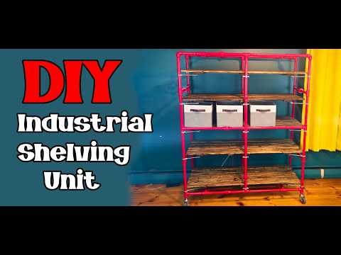 DIY Industrial Pipe Shelving Unit - Step by Step Instructions