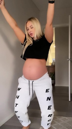Pregnant Dance Challenge: Trending Baby Mama TikTok Dance | 38 weeks Pregnant