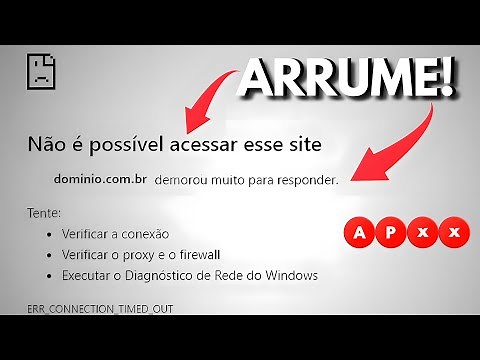 DICAS PARA SOLUCIONAR ERRO ERR_CONNECTION_TIMED_OUT