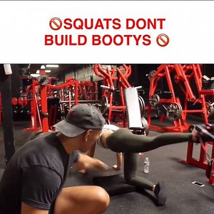 SQUATS DONT BUILD BOOTYS. I see it too many times. Women squatting...