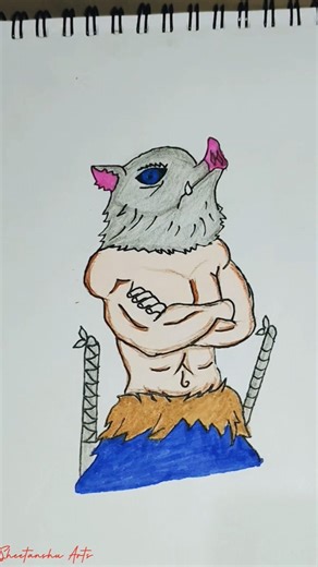 Inosuke coolest💥 Drawing #demonslayer #inosuke #tanjiro #anime #art #animeeart #ytshorts #trending