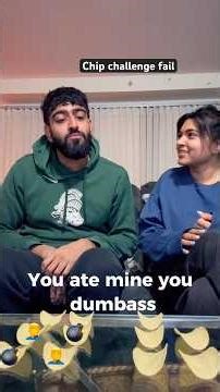 Chip challenge gone wrong #chipchallenge #bfvsgf #couple #pringles #viral