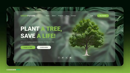 CSS - 仅用HTML & CSS打造炫酷响应式动画网站！🌟💻（新手教程，简单易学！）