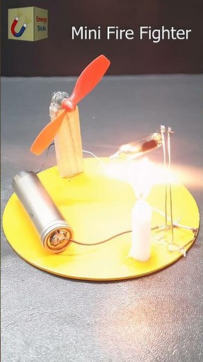 Science Fair Project Mini Fire Fighter System #shorts