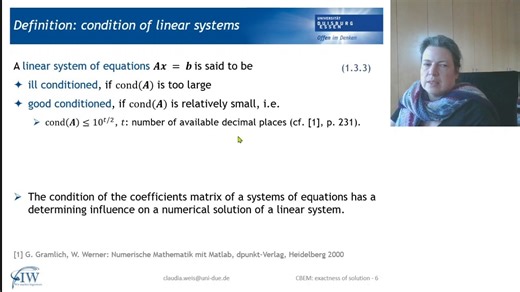 VII. Iterative solution methods for linear systems of equations