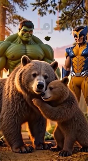 Hulk Saves a Baby Bear with Wolverine 🐻 | Superhero Rescue Story