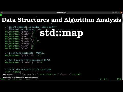 The C++ std::map Associative Container