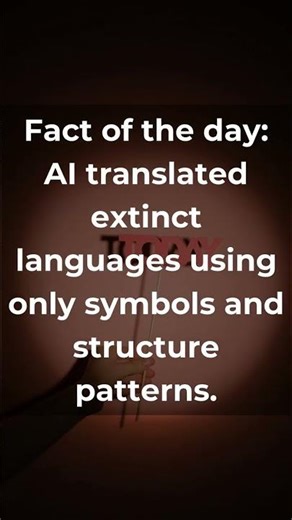 🤖 You won't believe: Ai extint languages | #shorts