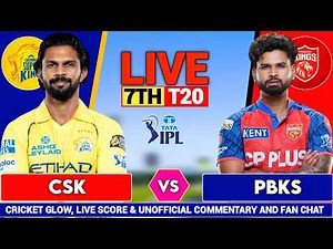 🔴CSK vs PBKS, 7th T20 Match live | IPL 2026 | Chennai vs Punjab | live Score & Commentary