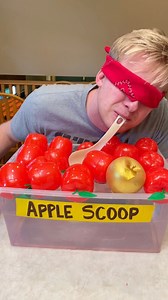 3.3M views · 47K reactions | Better way to Bob for Apples  Kids, Dad, Mom, and family play party game with spoon and apple toys for fun seasonal fall prizes. Great game for halloween parties, fall events, or days at home with the family. (for entertainment purposes only) | Benson Bros | Facebook