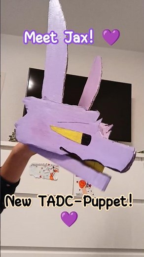 MEET JAX💜💜#tadc #jax #paperdragon #art #dragon #dragonpuppet #papercraft #paperart #paper #drawing