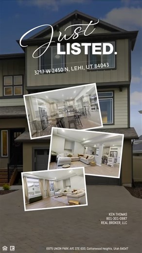 New listing alert❗️❗️🏡… check out this beautiful home in Lehi, Utah. Built in 2018. 2300 sf. 3D walk through and mls link will be in the comments‼️ Thank you family, friends and clients for your continued support of my growing Real Estate business‼️. Your referrals are why my business is thriving 🙏 KT Real Estate 801-301-0887 | KT Real Estate