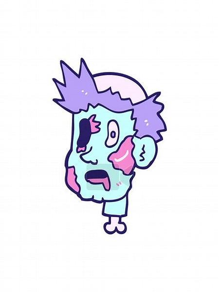 pressure popping animation of cartoon zombie head Stock Video Footage - Alamy