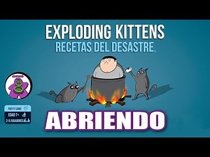 EXPLODING KITTENS RECIPES FOR DISASTER - UNBOXING - Board Game - unna