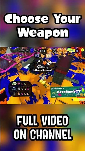 CHARGERS VS BRUSHES - Choose Your Splatoon 3 Weapon by Only Knowing It's Stats