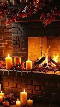 Fall Fireplace and Soothing Piano | Relax & Unwind Ambience