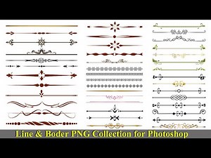 line and border PNG file collection for Photoshop (‪@georgedigital6948‬)