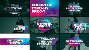 Dynamic Colourful Typography