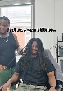 I cut my 7 year old locs… #locs #dreads #dreadhead | full head dreads