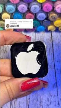 APPLE Logo Printed & Painted #logo #logodesign