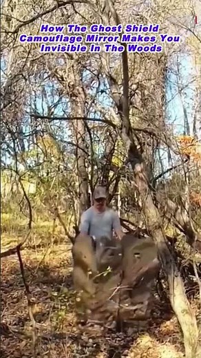 How The Ghost Shield Camouflage Mirror Makes You Invisible In The Woods