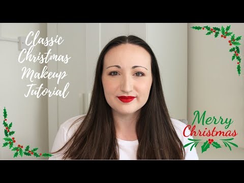 Classic Red Lip Christmas Makeup Tutorial 2025 | Affordable Drugstore Glam