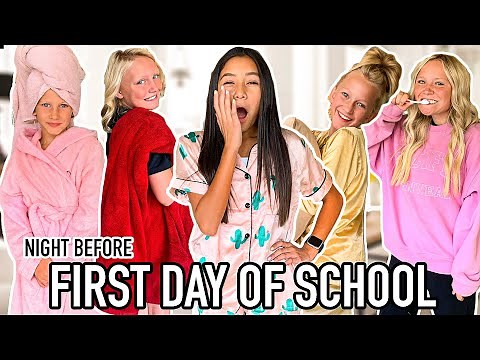 The NiGHT before FiRST DAY OF SCHOOL ROUTINE!!
