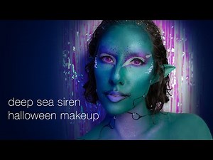Deep Sea Siren 🧜‍♀️ Halloween Makeup | Body Paint & Liquid Latex Webbing